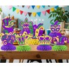 KEWUFD 8PCS Happy Mardi Gras Honeycomb Centerpieces Mardi Gras Decorations