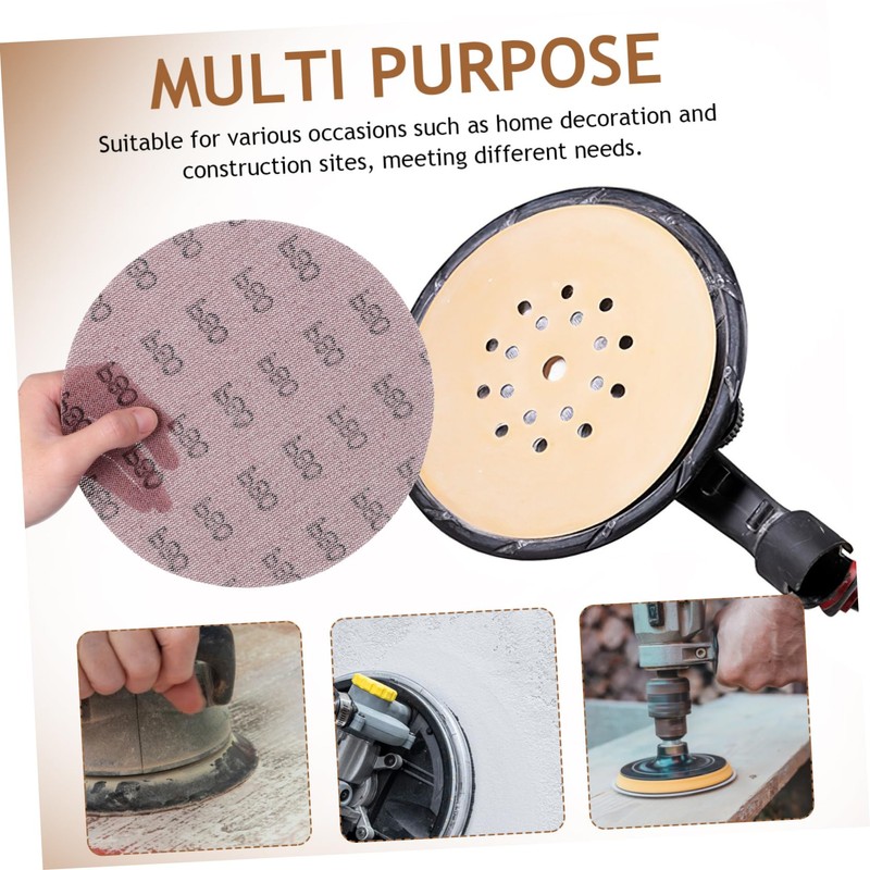 ORFOFE Professional Drywall Sandpaper Set 10pcs Grit 80-320 Discs Round