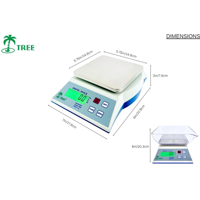 Tree KHR502 High Resolution Kitchen Scale - 500g Capacity, 0.1g