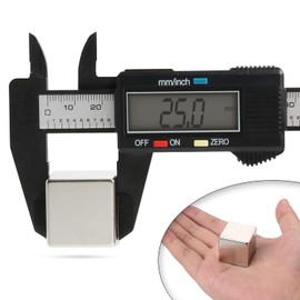 FINDMAG 1 x 25 x 25 mm Magnets Strong, 36.3 kg (80 lb) Pull Force Strong Magnet, Fridge Magnets, Large Magnets for Fridge, Magnets for Whiteboard, DIY, Permanent Magnets for Multi-Use