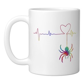 Colorful Tarantula - Arthropod Arachnid Spider Lover Ceramic Mug, White
