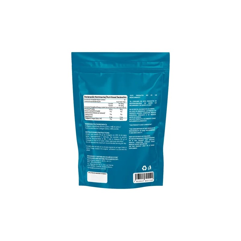 Péptidos Bioactivos De Colágeno Hidrolizado 450 Gr Wellthy