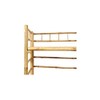 Bamboo Multi-Purpose Freestanding Folding Collapsible 3-Tier Bookcase Shelf