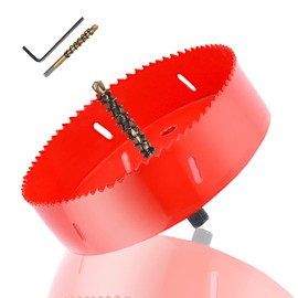 6 Inch Bi-Metal Hole Saw HSS Hole Cutter Heavy Duty for Drilling Wood Plastic Plywood Ceiling Thin Metal(152mm)