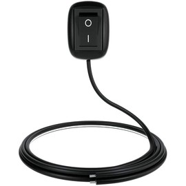 BONATECH DC 12V 6A Black Cars DIY Paste Type Button Switch Water Drop Shape Button On/Off Switch for Fog Light LED Light Strip (0.5 Metres)