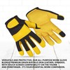 Escort Tools® Heavy Duty Leather Gardening Work Gloves, Thorn Proof,