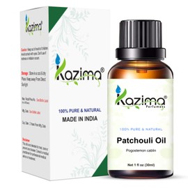 KAZIMA Patchouli Essential Oil - 100% Pure Natural & Undiluted For Skin care & Hair care (30ml)