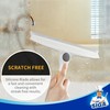 MR.SIGA All Purpose Silicone Squeegee for Shower Door, Mirror, Glass,