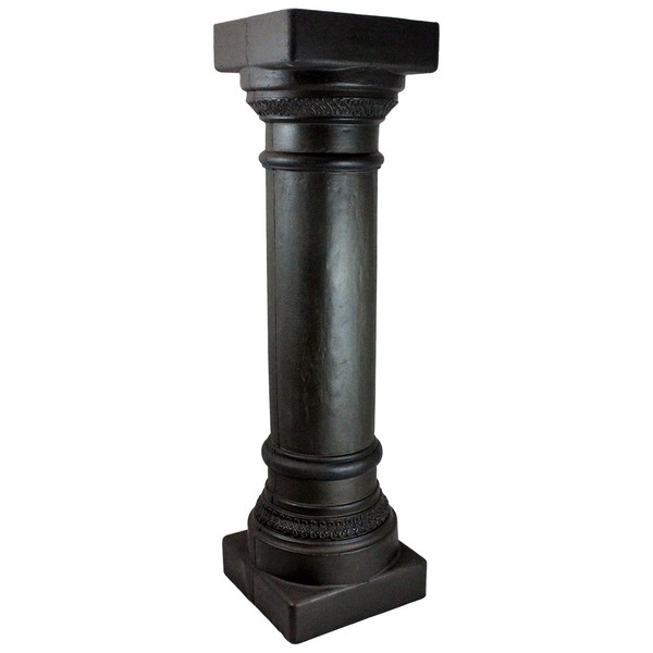Emsco Group 92300 Greek Column Statue – Natural Appearance – Made of Resin – Lightweight – 32” Height Garden, BRONZE