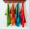 COTTON CRAFT 12 Pack Salsa Stripe Multi-Color Kitchen Towels 16x28