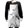 Ambesonne Abstract Woman Apron, Monochrome Interpretation of a Women with