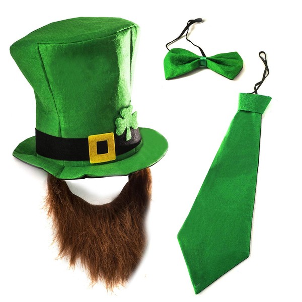 Tigerdoe Tigerdoe Leprechaun Hat - Green 3 Pc Accessory Set