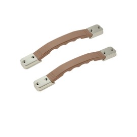dophee 2Pcs Replacement Suitcase Luggage Carrying Handle Grip Travel Suitcase Luggage Case Handle Spare Fixed Pull Belt Strap, Brown, 8.07"x1.06"