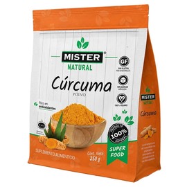 Suplemento alimenticio Mister Natural cúrcuma en polvo 250 g