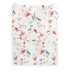 Wake In Cloud - Floral Bed Sheets, 100% Cotton, 4-Piece