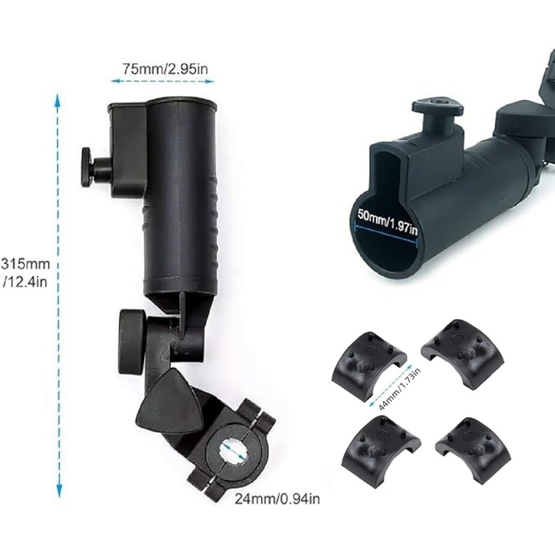Universal Golf Push Cart Adjustable Umbrella Holder，Umbrella Fixed Bracket for