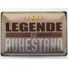 Tin Sign 20 x 30 cm Curved Legend in Retirement