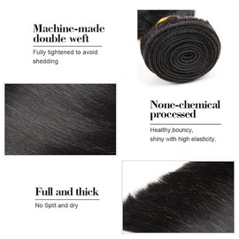 SHL #1B ST Human Hair Bundles 22 Inches