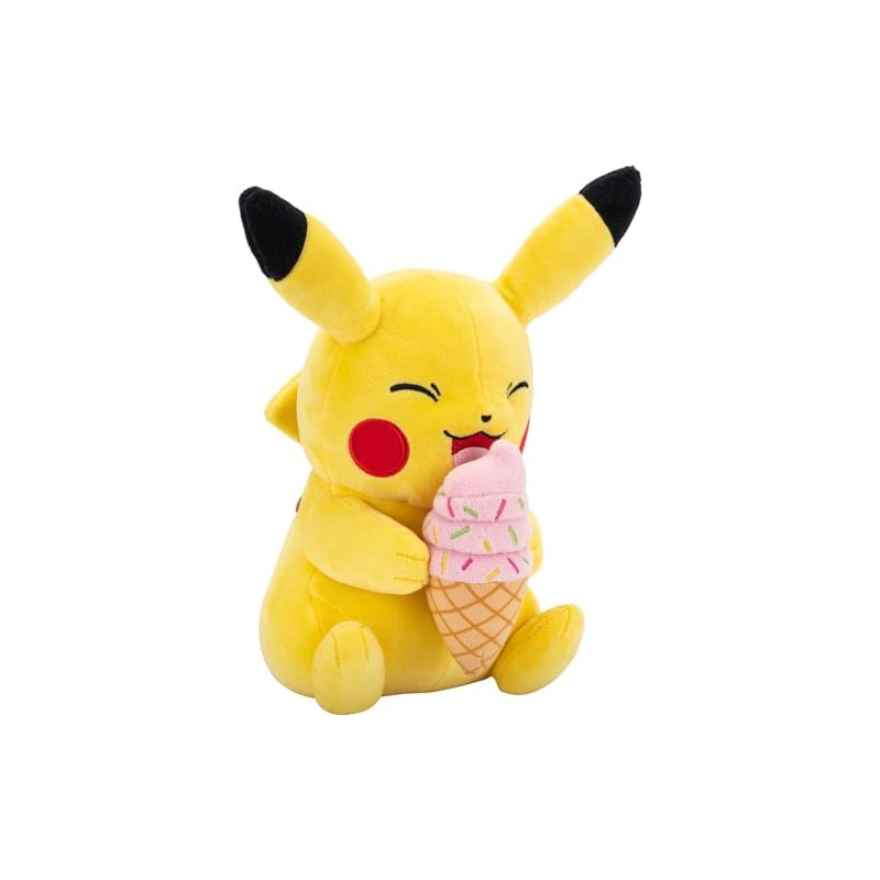 Pokemon Pikachu Plush with Ice Cream - 8-Inch Pikachu Plush
