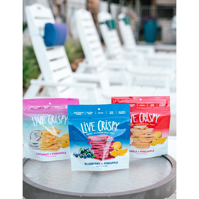 Live Crispy Crunchy Fruit Chips - No Sugar Added, Dried