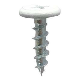 DAIDOHANT 10176829 Woodworking Screw Good (White Head) (Nominal Diameter d) 0.17 x (L) 0.7 inches (4.2 x 17 mm) Washer Head [Iron / Uniqlo] (110 Pieces)