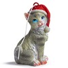 Yuletide Designs Cat Figurine Christmas Ornaments (Gray Tabby)