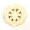 木彫 Category: Buddhist Ritual Implements Spoked Wheel 5 cm Diameter