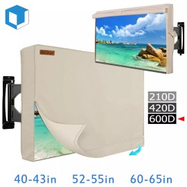 Unbranded 30-65 inch Outdoor TV Cover Weatherproof Protector LCD LED Plasma Flat Enclosure - 60-65 in