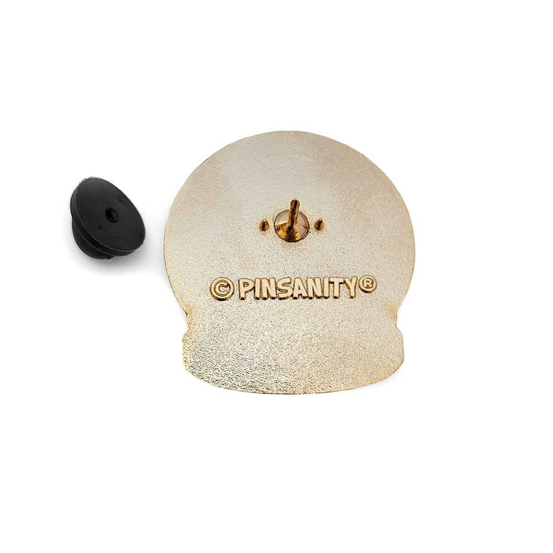 Pinsanity Snow Globe Enamel Lapel Pin
