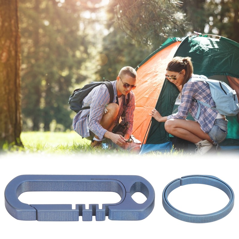 Titanium Alloy Keychain Lightweight Backpack Hanging Hook Buckle Carabiner Key