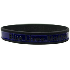 Goods For Giving Thin Blue Line Bracelet Blue Lives Matter Police Support · 1, 5, 10, 25, 50, 100 Packs