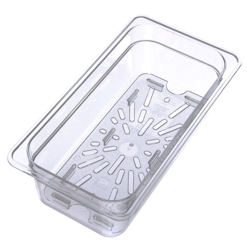 Carlisle FoodService Products 3067007-E Plastic Drain Shelf for 1/3 Size