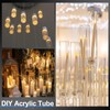 sourcing map 3Pcs Clear Rigid Acrylic Pipe, 6mm(0.24") ID x