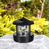 BWWNBY Solar Lighthouse, LED Solar Powered Lighthouse,360 Degree Rotating Lamp