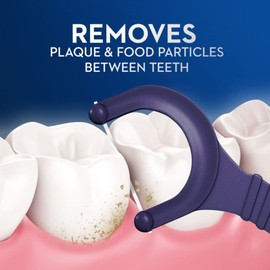 Oral-B Glide Peppermint Dental Floss Picks with Arctic Peppermint Oil Flavor, 75 Count, Pack of 3