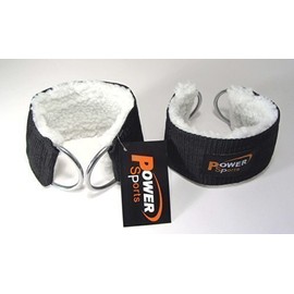 Nws PYTHON Foot/Flex Ankle Strap's Wool Padding Sold (1 Pair) Cable Machine Mult-Gym Attachment with D-Rings Unisex-adult Workouts Easy hook on for a Fast Quick fit Kickboxing,Tae-Kwon-Do