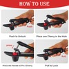 Cherry Pitter, Stainless Steel Cherry Stone Remover, Quick & Clean