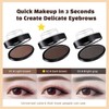 Eyebrow Stamp Powder, Brow Pro Stamp Dark Brown, Waterproof Arched
