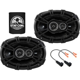 KICKER Speakers 6x9 inch for GMC Sierra 2500/3500(All Cab) 2015-2019 Upgrade Kit - Pair of DS Series with Harness, Car Audio Front Door Speaker DSC6930, 43DSC69304