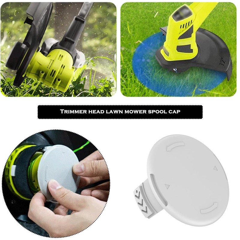 WADY Pack of 4 Grass Trimmer Spool Cap, Trimmer Spool