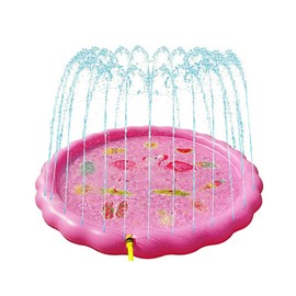 Flamingo Fountain Mat, 66.9 inches (170 cm), Shower Mat, Vinyl Pool, Family Pool, Large, Leisure Pool, Home Pool