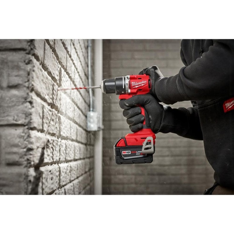 Milwaukee M18 Compact 1/2 in Hammer Drill/Driver (Bare Tool)(Renewed) 3602-20