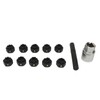 12pcs Wheel Locking Nut Key Kit Rustproof Anti Theft Lug
