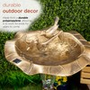 Alpine Corporation TEC316SLR Solar Gold Birds and LED Light BIRDBATHS