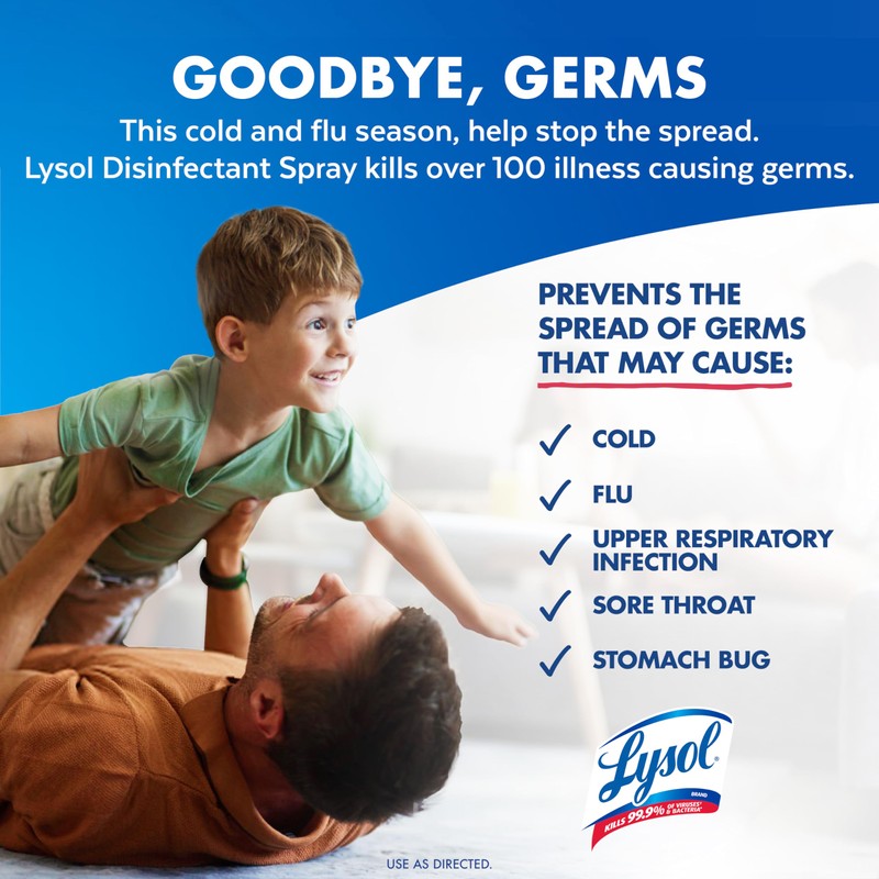 Lysol Disinfectant Spray, Sanitizing And Antibacterial Spray, For Disinfecting And