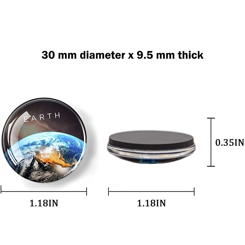 Gremart Planet Magnets for Fridge Whiteboard Decorative Locker Glass 12