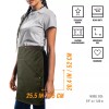 Under NY Sky Half Barista Apron - Leather Strap &