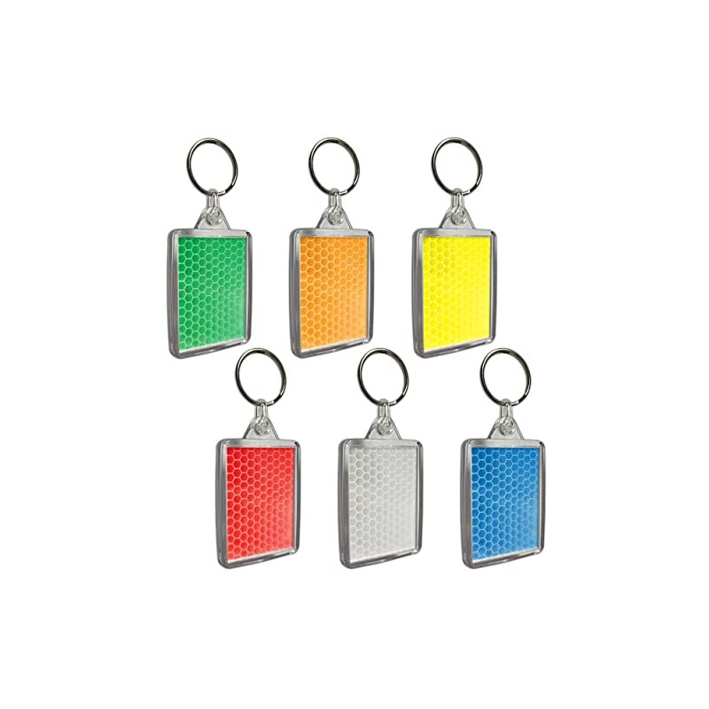 Reflective Keyrings for Kids, Bags, Running - Safety Reflectors Keyring