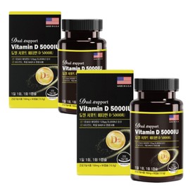 Dual Support Vitamin D 5,000IU 150mg x 90 capsules / 듀얼 서포트 비타민D 5,000IU 150mg x 90캡슐 X2개(6개월분)