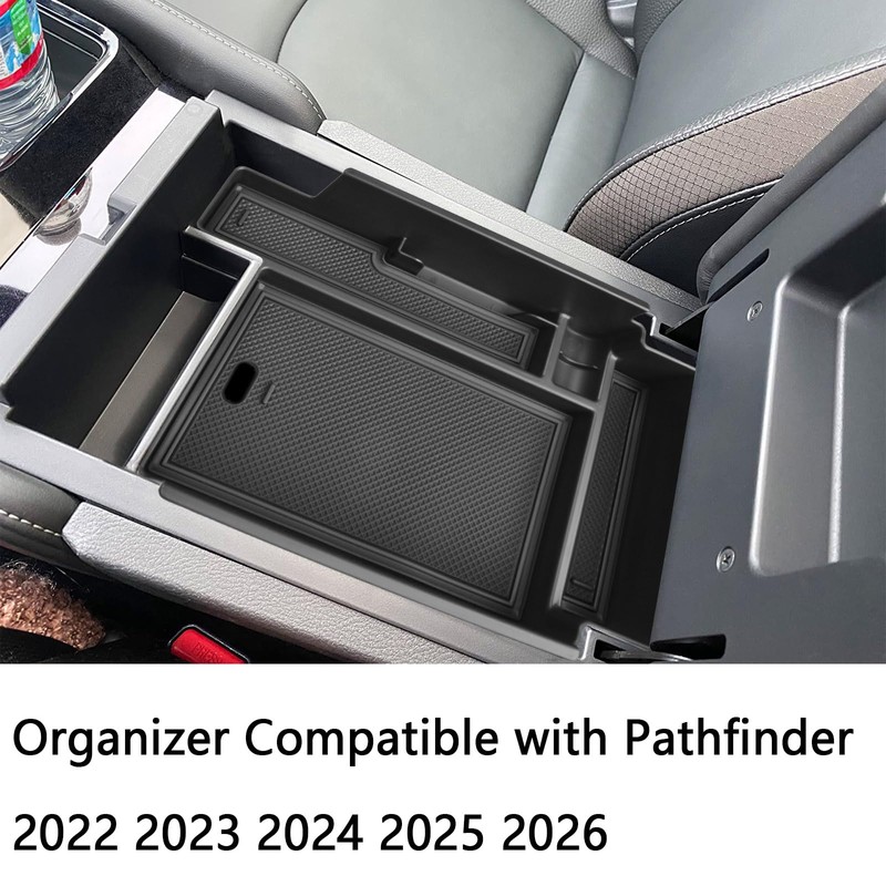 Center Console Organizer Tray for 2022-2026 Nissan Pathfinder R53 Storage